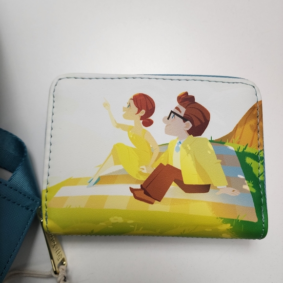 Disney UP Carl & Ellie in Love Cloud Watching Loungefly Mini Backpack & Wallet main image 8